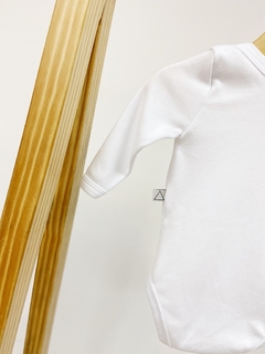 Imagem do Pronta Entrega - Body manga longa liso basics branco