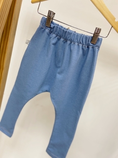 Pronta entrega - Calça Saruel botões Kids jeans fake azul denim - loja online
