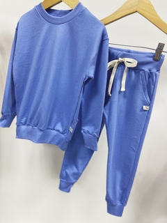 Pronta entrega - Conjunto kids moletinho blue na internet