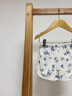 Pronta entrega - Shorts boxer Floral azul vintage na internet