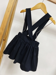 Pronta entrega - Salopete alça kids preta na internet