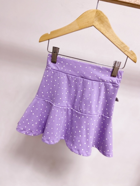 Pronta entrega - Saia babado mini poá