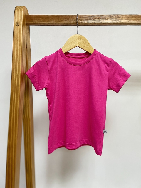 Pronta entrega - Camiseta manga curta lisa pitaya