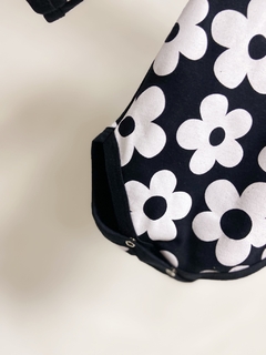 Pronta entrega - Body manga longa flowers - loja online