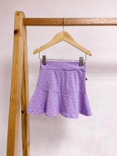 Pronta entrega - Saia babado mini poá na internet