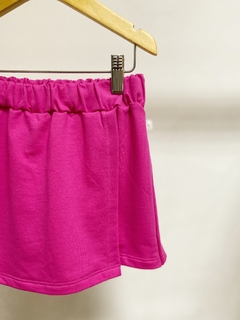 Pronta entrega - Shorts saia kids moletinho pink - loja online