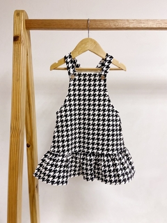 Pronta entrega - Salopete com babado kids xadrez - You Boy Kids