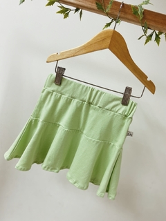 Pronta entrega - Saia babado verde fabula