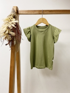 Pronta entrega - Blusa babado oliva na internet