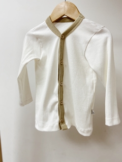 PRONTA ENTREGA - CARDIGAN Kids CANELADO retro detalhe areia na internet