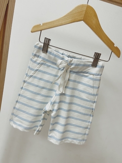 Pronta entrega - Bermuda Jogger kids Estampado off listra Aqua - comprar online