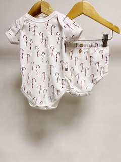 Pronta entrega - conjunto Body manga curta + bloomer botões bengalinhas marsala - You Boy Kids