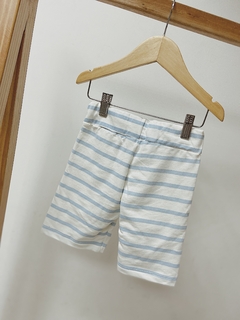 Pronta entrega - Bermuda Jogger kids Estampado off listra Aqua - loja online