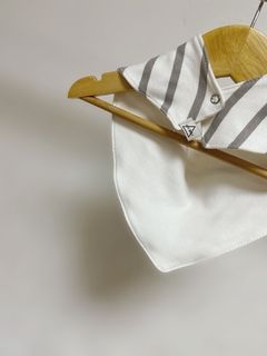 Pronta entrega - Bandana listra cinza pedra na internet