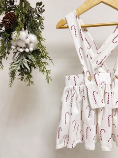 Pronta entrega - Salopete alça kids bengalinhas Marsala - comprar online