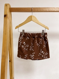 Pronta entrega - Shorts saia moletinho arabesco - comprar online