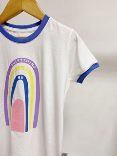 Pronta entrega - Camiseta kids manga curta off rainbow friso blue - You Boy Kids