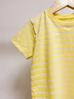 Pronta entrega - Camiseta Kids Manga curta estampada yellow Stripes - comprar online