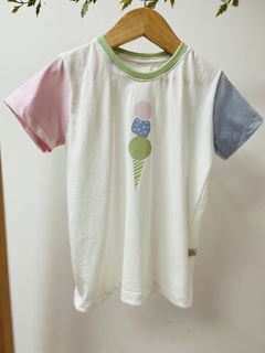 Pronta entrega - Camiseta divertida SORVETE three colors - comprar online