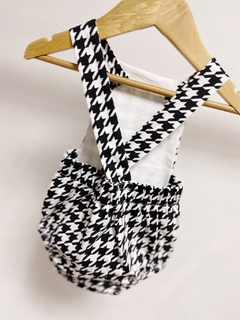 Pronta entrega - Romper baby com botões xadrez