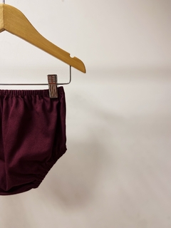 Pronta entrega - Bloomer liso basics vinho - You Boy Kids