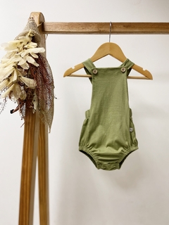 Pronta entrega - Romper baby liso oliva - comprar online