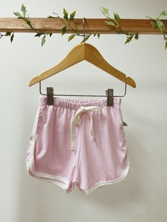Pronta entrega - Shorts boxer retrô rosa claro