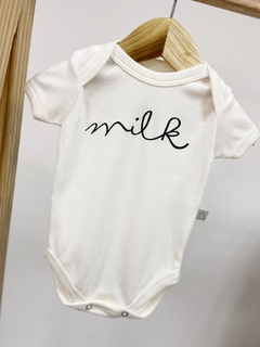 Pronta Entrega - Body manga curta MILK off