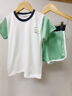 Pronta entrega - Conjunto colors You Are my Sunshine mint, cinza extra e off - You Boy Kids