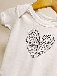 Pronta entrega - Body LOVE DAD branco na internet