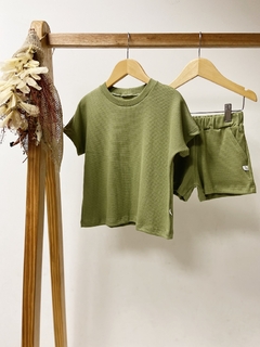 Pronta entrega - Conjunto over block oliva - comprar online