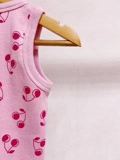 Imagem do Pronta entrega - Regata kids canelada cherry