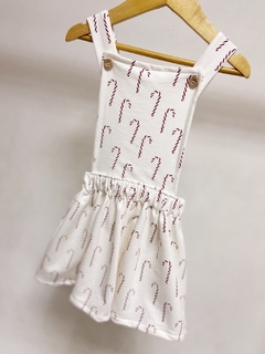 Pronta entrega - Salopete kids frente botões madeira transpasse costas bengalinhas Marsala - You Boy Kids