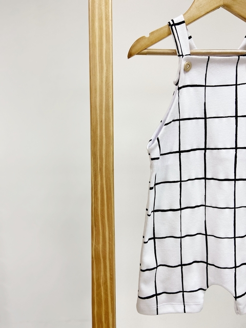 Pronta entrega - Jardineira Kids Grid