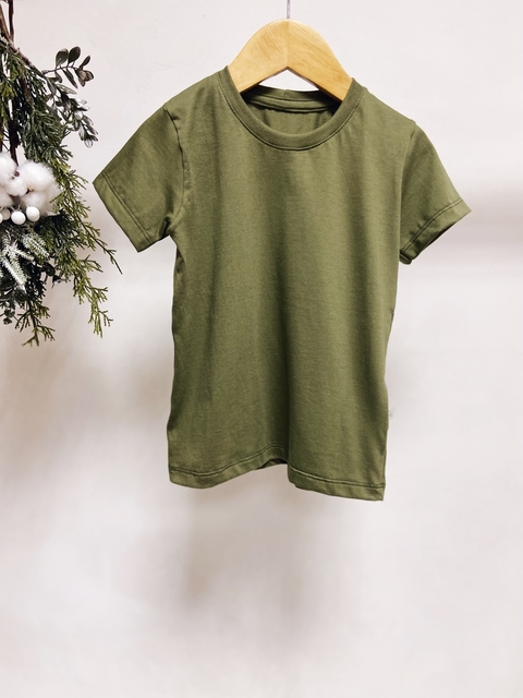 Pronta entrega - Camiseta manga curta kids verde cactus