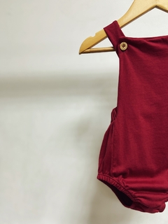 Pronta entrega - Romper baby marsala - loja online