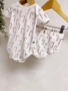 Pronta entrega - conjunto Body manga curta + bloomer botões bengalinhas marsala - comprar online