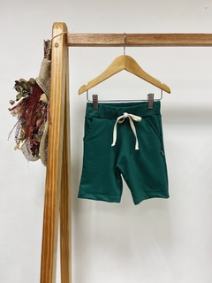 pronta entrega - Bermuda Jogger kids moletinho verde na internet