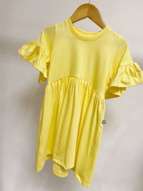 Pronta entrega - Vestido Mullet manga curta babado