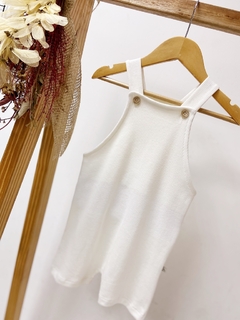 Pronta entrega - Jardineira curta kids block off na internet