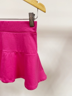 Pronta entrega - Saia kids babado pitaya