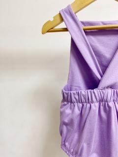 Pronta entrega - Romper baby liso lilac na internet