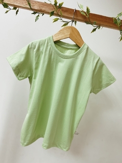 Pronta entrega - Camiseta manga curta lisa verde fabula na internet