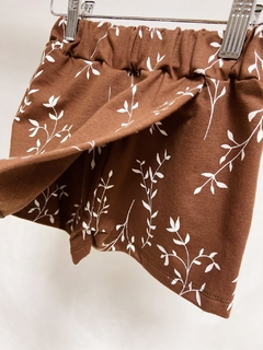 Pronta entrega - Shorts saia moletinho arabesco na internet