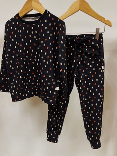 Pronta entrega - Conjunto kids Calça Jogger + casaco gotas na internet