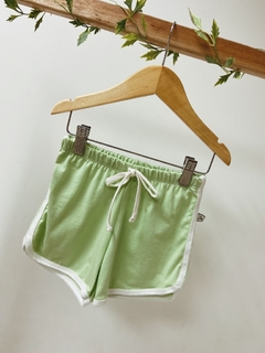 Pronta entrega - Shorts boxer retrô verde fabula