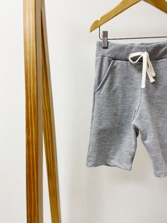 Pronta entrega - Bermuda Jogger kids moletinho mescla - comprar online