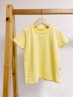 Pronta entrega - Camiseta Kids Manga curta estampada yellow Stripes - comprar online