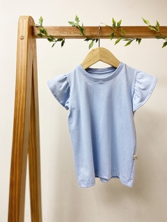 Pronta entrega - Blusa babado Aqua