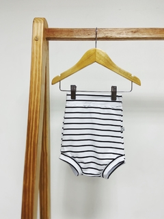 Pronta entrega - Shorts Hotpant Moletinho com elastano estampado listras - You Boy Kids